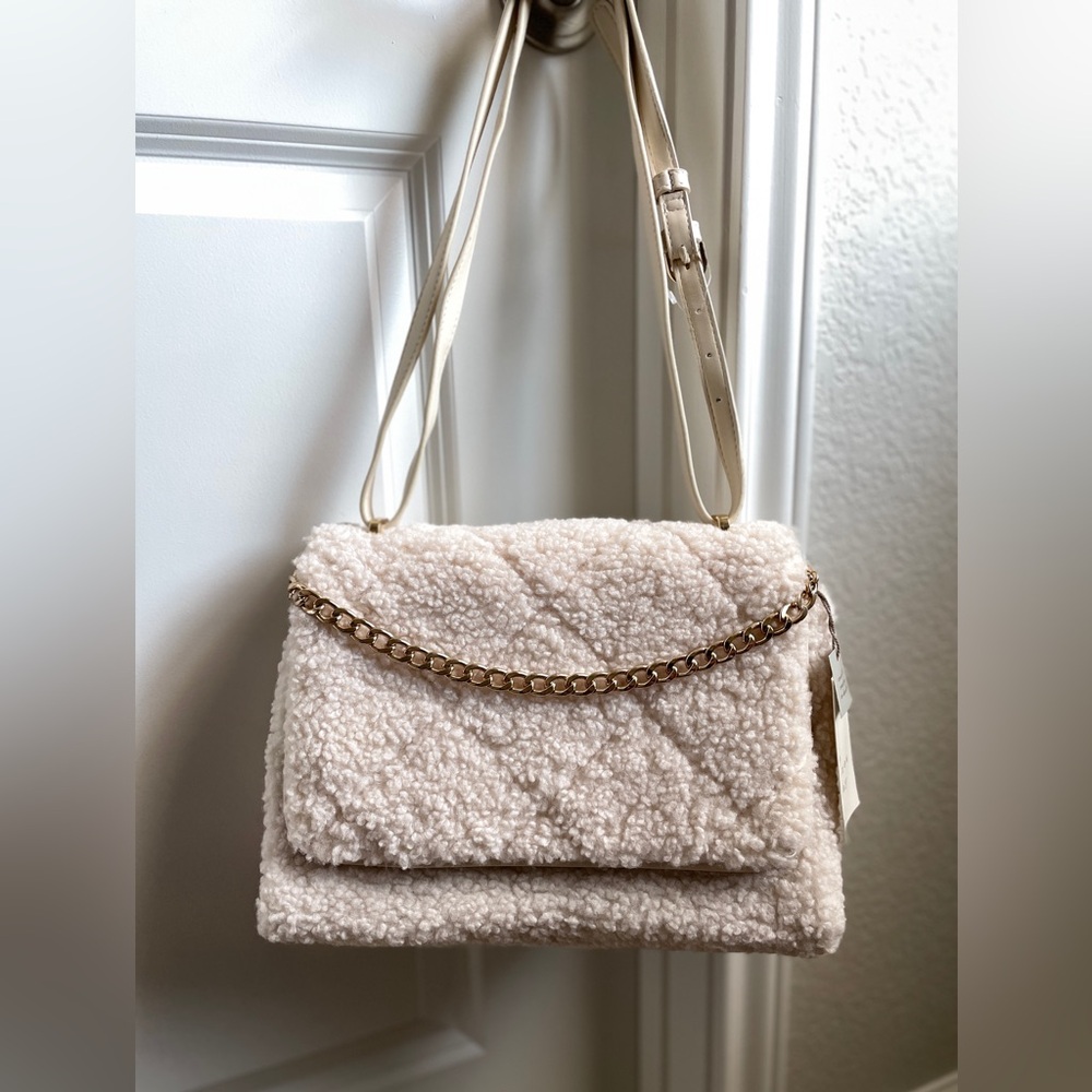 Cozy Sherpa Crossbody Bag